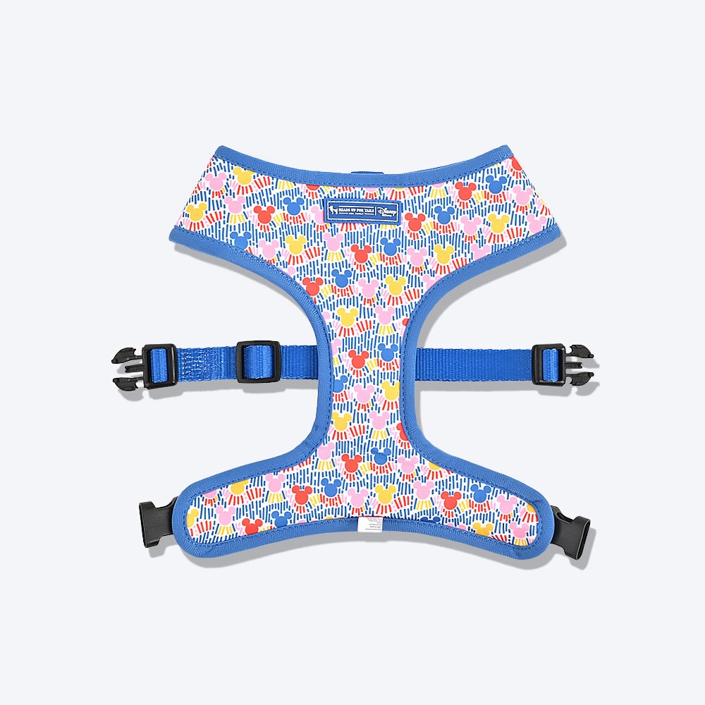 HUFT XÂ© Disney 2.0 Mickey Reversible Dog Harness - Blue - Heads Up For Tails