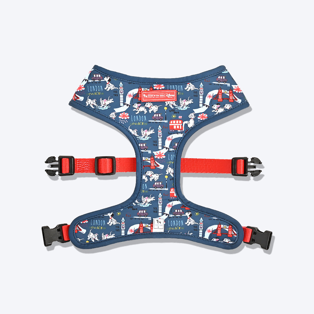 HUFT XÂ© Disney 2.0 Dalmatian Reversible Dog Harness (Red and Navy) - Heads Up For Tails