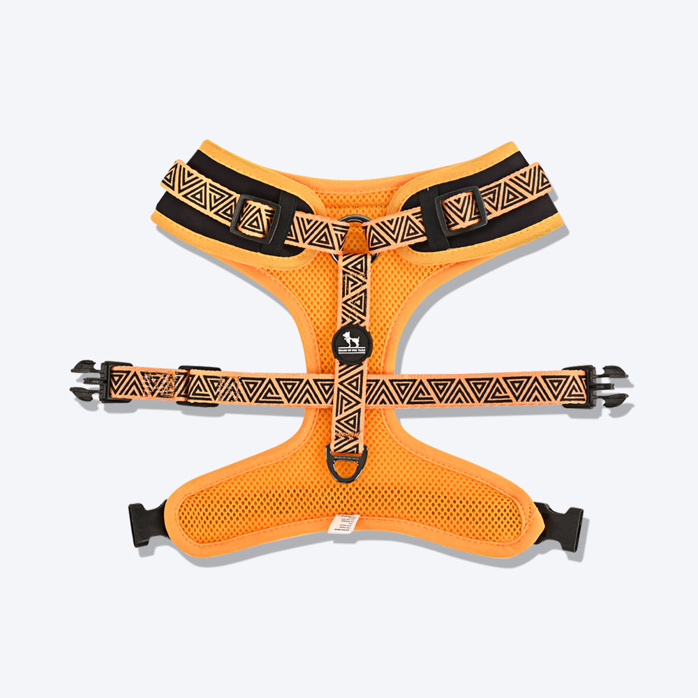 HUFT XÂ© Marvel 2.0 Black Panther Printed Dog Harness (Yellow and Black)_11