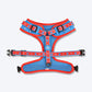 HUFT XÂ© Marvel 2.0 Captain America Printed Dog Harness (Blue and Red)_09