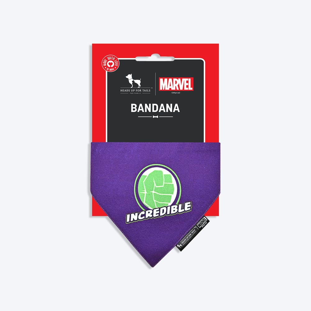 HUFT Marvel Hulk Dog Bandana - Heads Up For Tails