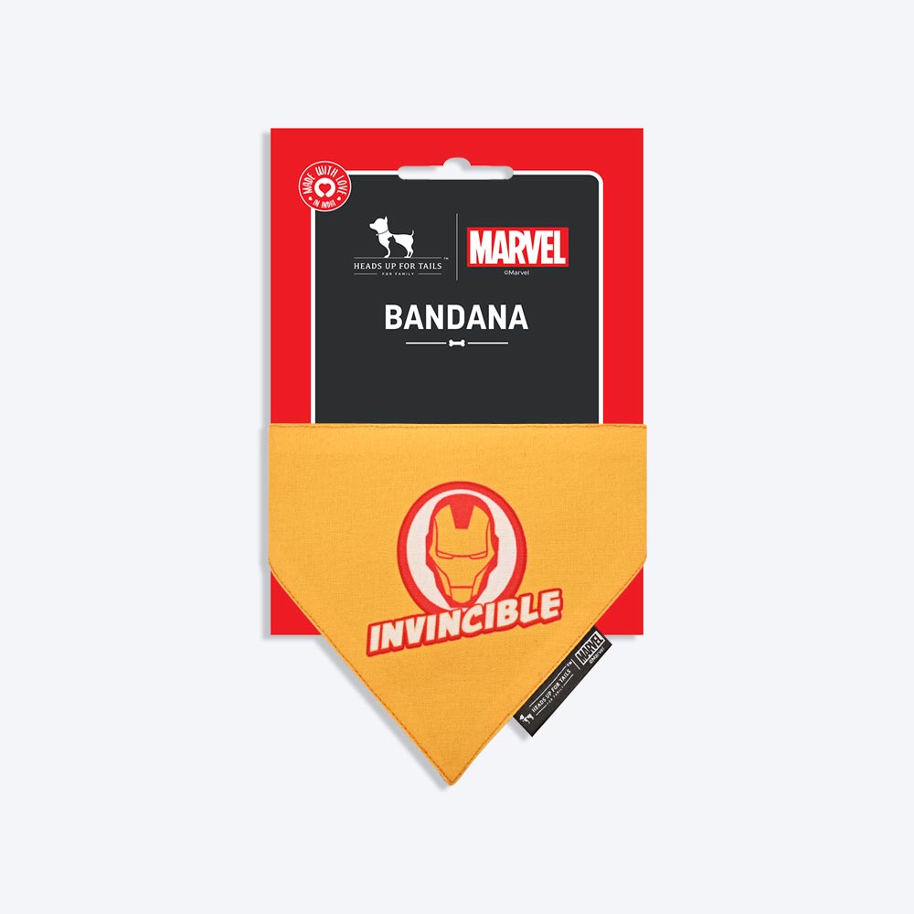 HUFT Marvel Iron Man Dog Bandana - Heads Up For Tails