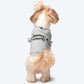 HUFT Twinning - Mommy Favourite T-Shirt For Dogs - Grey with Black Print - Heads Up For Tails