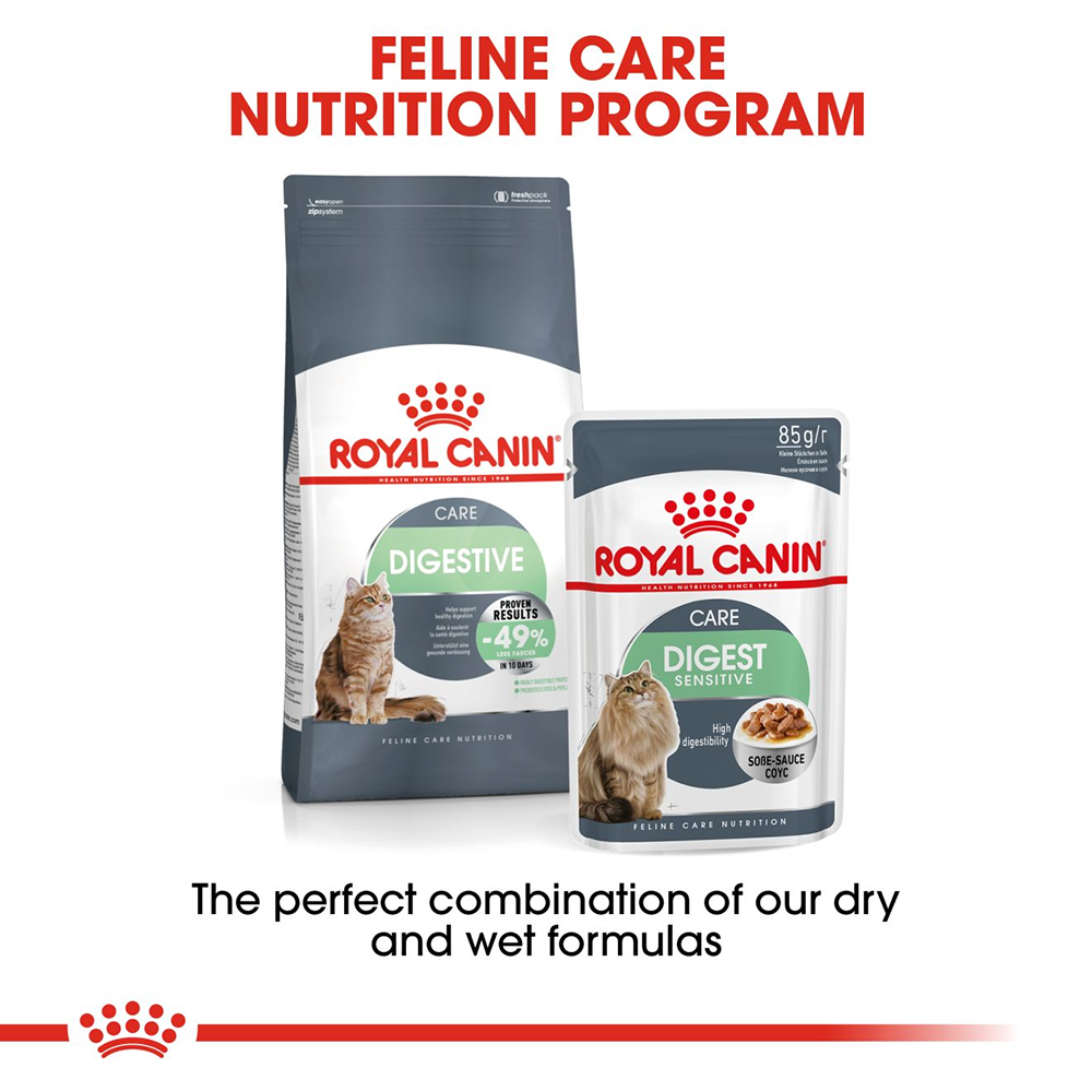 Royal Canin Digest Sensitive Wet Cat Food - 85 g - Heads Up For Tails
