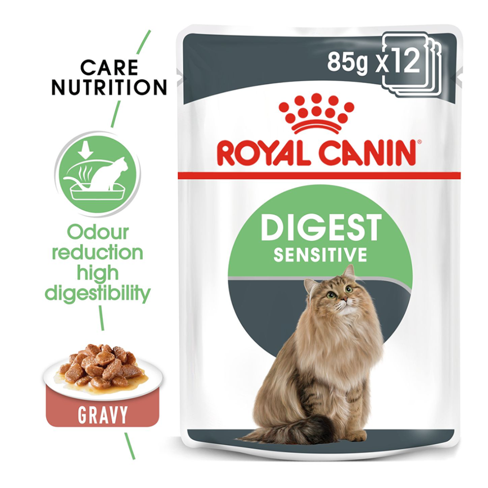 Royal Canin Digest Sensitive Wet Cat Food - 85 g - Heads Up For Tails