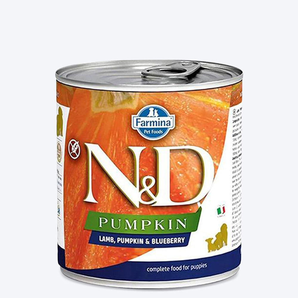 Farmina N&D Lamb Pumpkin & Blueberry Starter Wet Puppy Food - 285 g - Heads Up For Tails