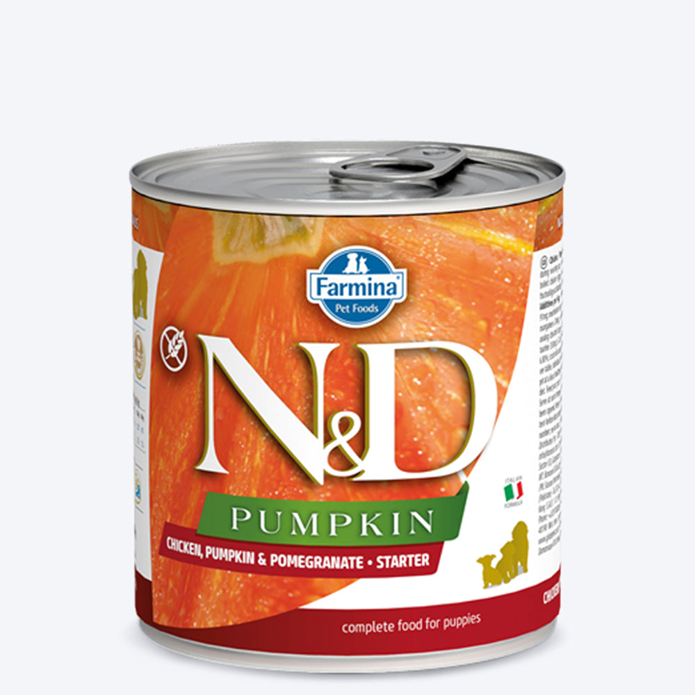 Farmina N&D Pumpkin Chicken & Pomegranate Starter Wet Puppy Food - Heads Up For Tails