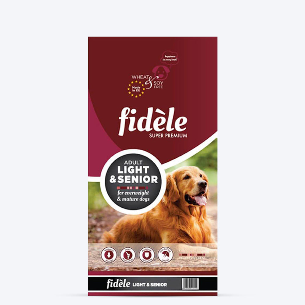 Fidele Adult Light & Senior Dog Food (Available in Multiple Sizes) - Heads Up For Tails