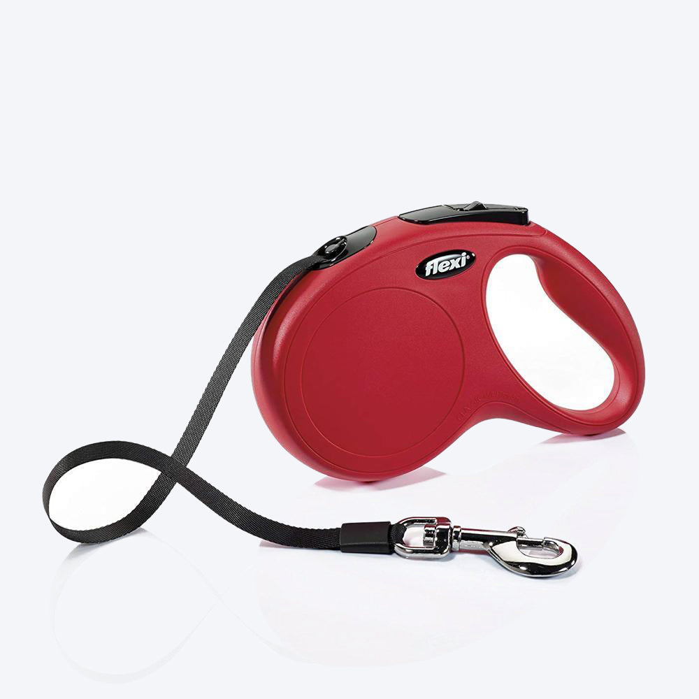 Flexi New Classic Tape Red - XS - Retractable Dog Leash - 3m - Heads Up For Tails