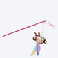 GiGwi Happy Indians Cat Toy - Monkey Catwand (with Feathers) - Heads Up For Tails