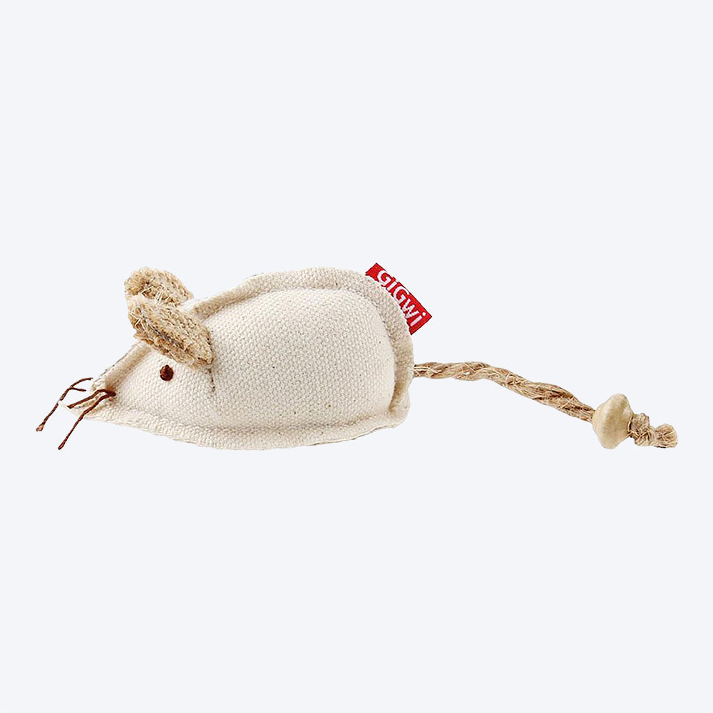 GiGwi Eco Line Catch & Scratch Cat Toy - Mouse (with Catnip) - Heads Up For Tails