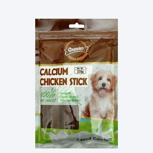 Gnawlers Calcium Chicken Stix Dog Treats - 270 g - Heads Up For Tails