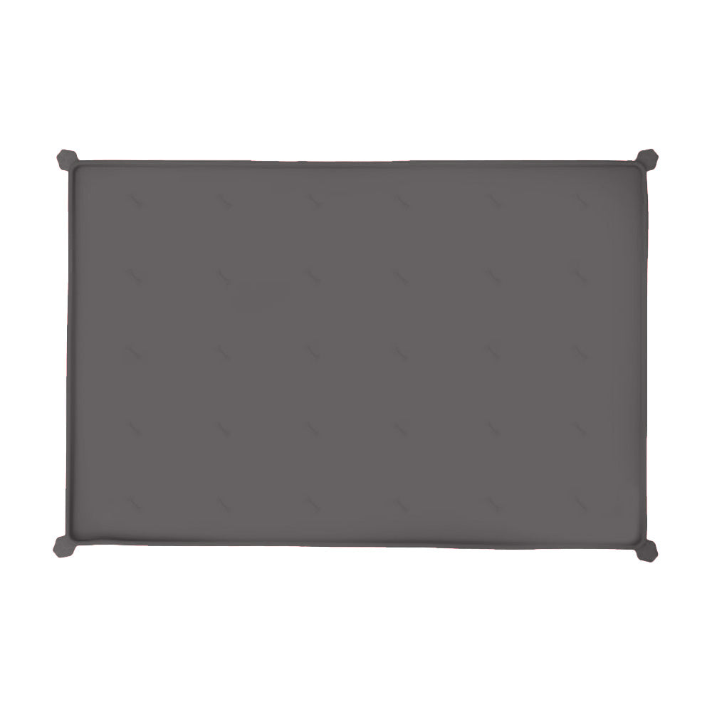 HUFT Anti Spill Food Mat for Pets - Rectangle - Grey - Heads Up For Tails
