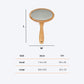 HUFT Bamboo Slicker Brush For Dogs & Cats - Heads Up For Tails