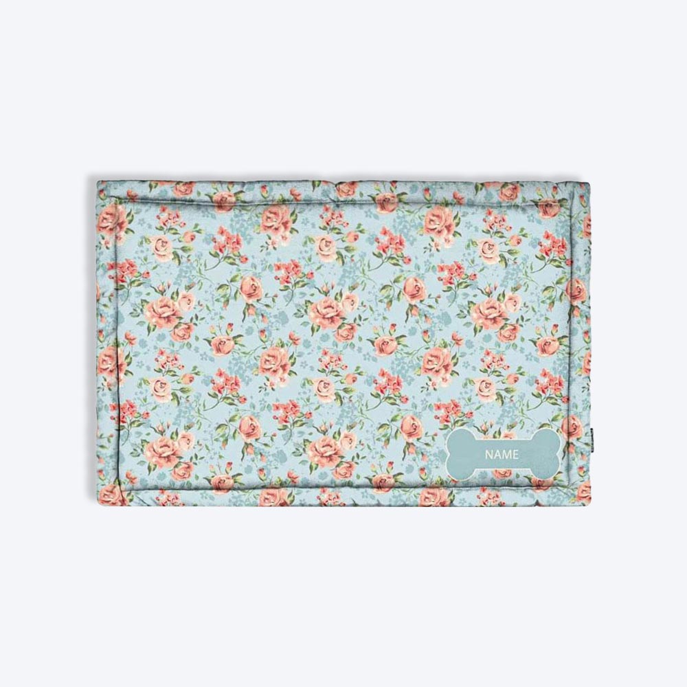 HUFT Blossoms Personalised Dog & Cat Mat - Heads Up For Tails