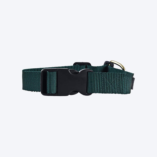 HUFT Classic Nylon Dog Collar - Olive Green (Can be Personalised) - Heads Up For Tails