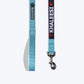 HUFT Personalised Essentials Nylon Dog Leash - Aqua Blue - Heads Up For Tails