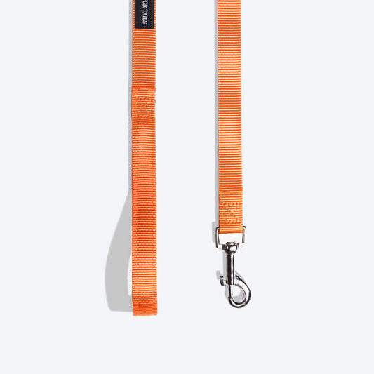 HUFT Essentials Nylon Dog Leash - Orange - 1.5 m - Heads Up For Tails
