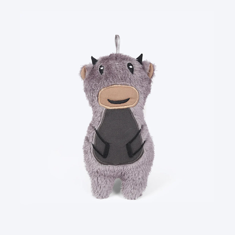 HUFT Farm Collection Mini Moo Plush Toys For Dogs - S - Heads Up For Tails