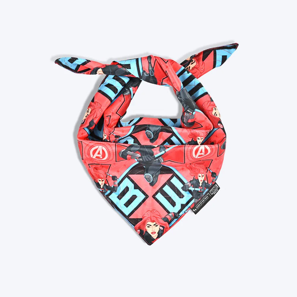 HUFT XÂ©Marvel Black Widow Knot Dog Bandana - Heads Up For Tails