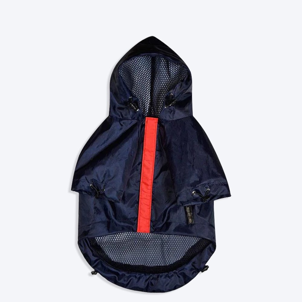 HUFT Navy Blue Dog Raincoat-1