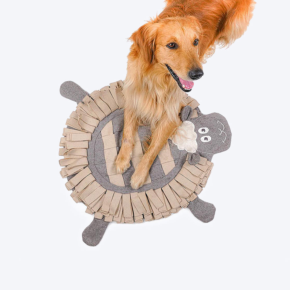 HUFT Paws For Earth Sheep Flat Snuffle Play Mat for Dogs - 70 x 70 cm - Heads Up For Tails