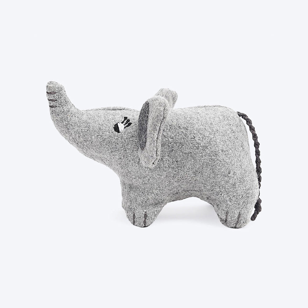 HUFT Paws for Earth Animal Dog Plush Toy - Elephant - 16 cm - Heads Up For Tails