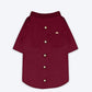 HUFT Personalised Burgundy Bandh Gala with Pocket Square and Pearl Buttons - Heads Up For Tails