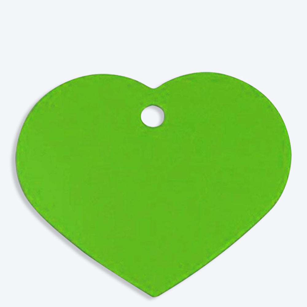HUFT Personalised Dog & Cat Name Tag - Heart - Heads Up For Tails
