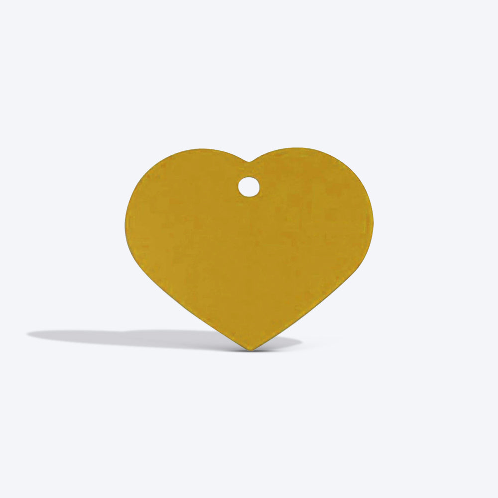HUFT Personalised Dog & Cat Name Tag - Heart - Heads Up For Tails