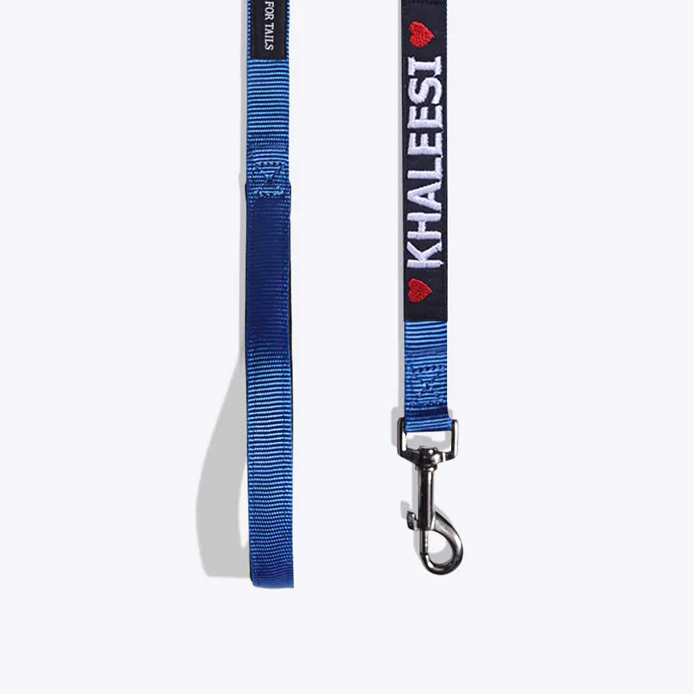 HUFT Personalised Essentials Nylon Dog Leash - Navy - 1.5 m - Heads Up For Tails