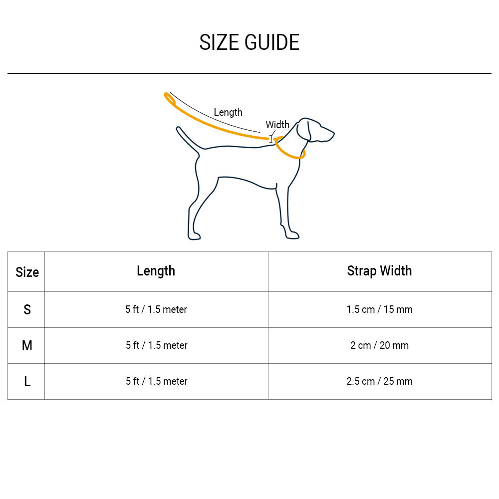 HUFT Essentials Nylon Dog Leash - Red - 1.5 m (Can be Personalised) - Heads Up For Tails