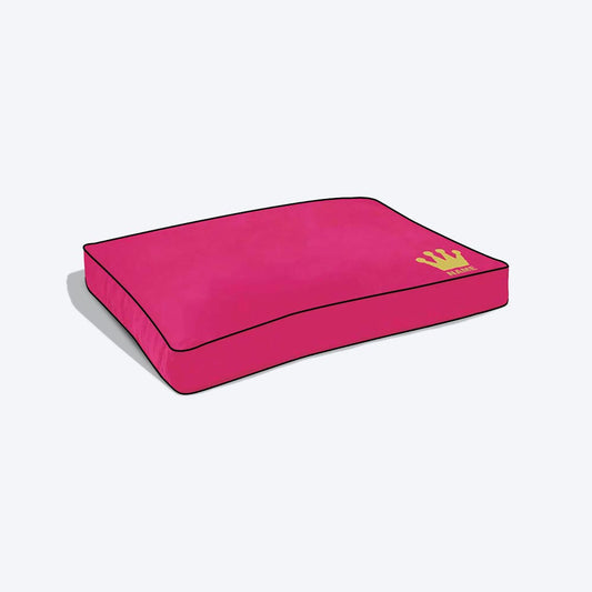 HUFT Pink Crown Design Personalised Dog Bed - Heads Up For Tails