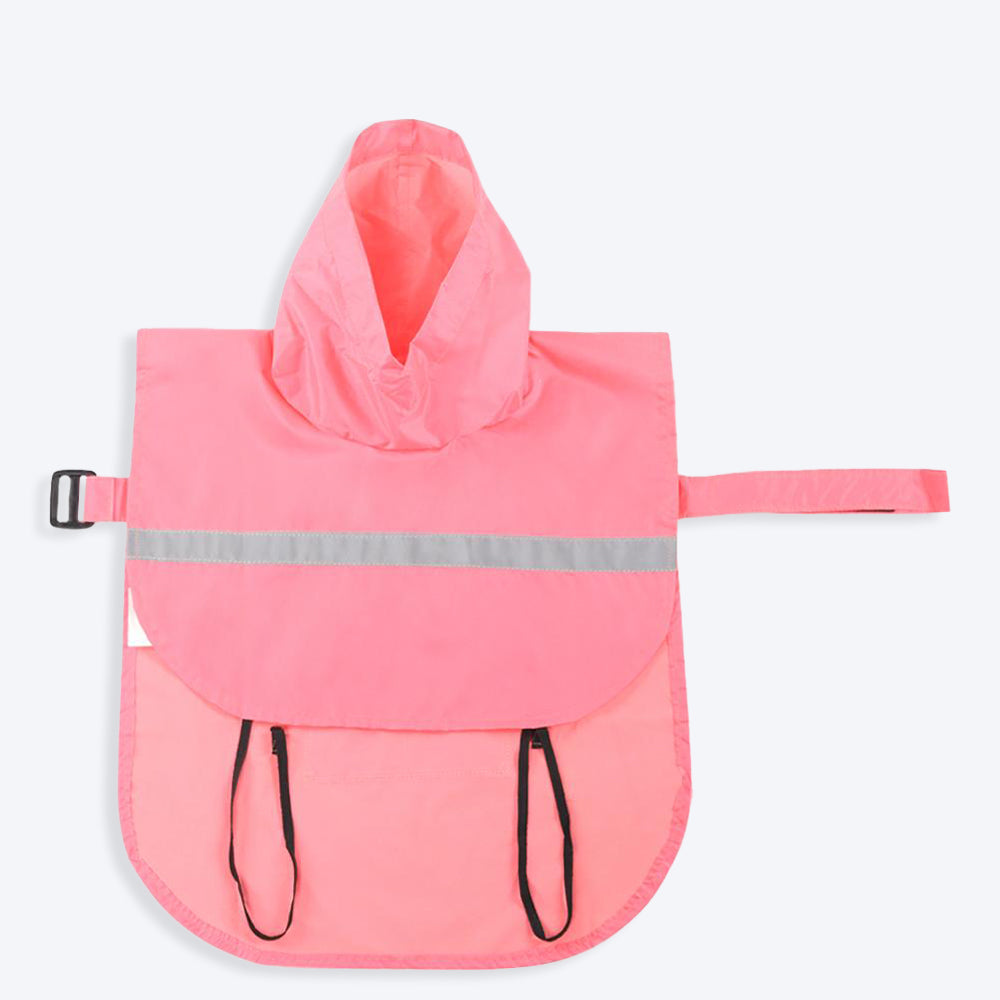HUFT Pink Raincoat for Dogs - Heads Up For Tails