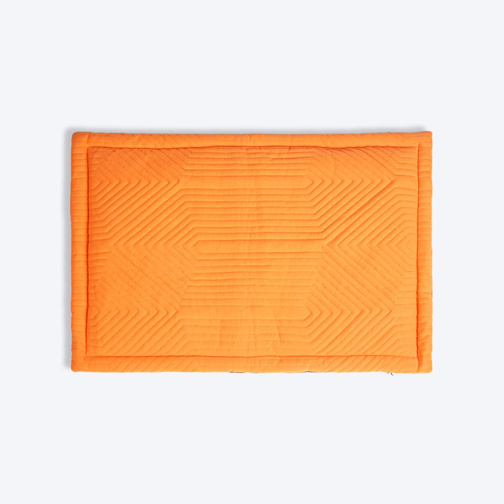 HUFT Quilted Jersey Mat - Coral - Heads Up For Tails