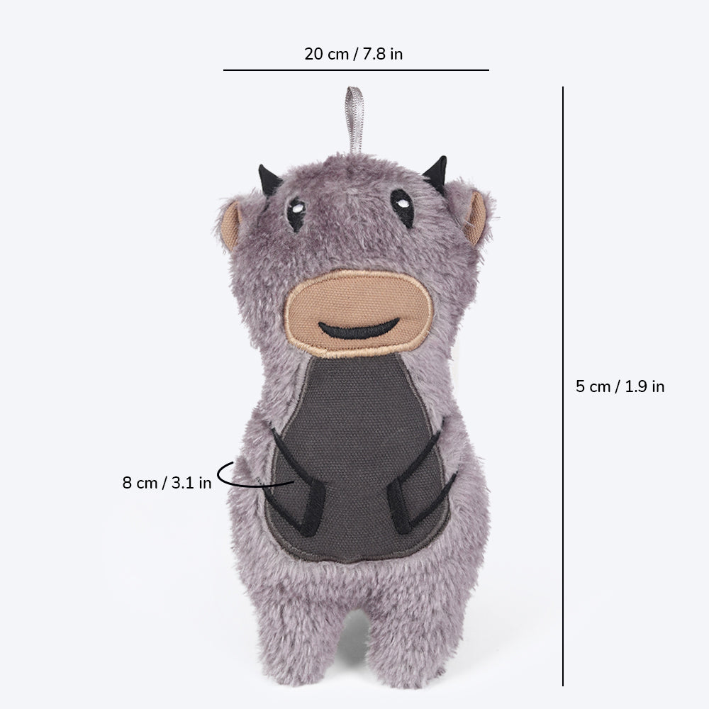 HUFT Farm Collection Mini Moo Plush Toys For Dogs - S-3