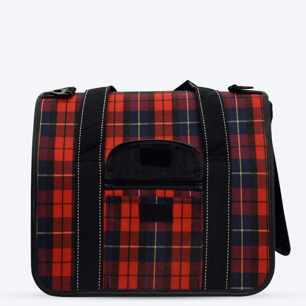 HUFT Tartan Dog & Cat Carrier Bag - Heads Up For Tails