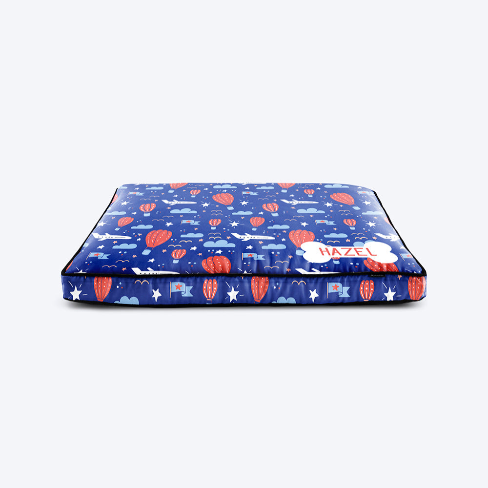 HUFT Traffic in the Sky Personalised Dog Bed - Heads Up For Tails