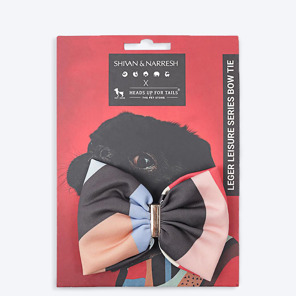 HUFT X Shivan & Narresh Leger Leisure Series Dog Bow Tie - Assorted - Heads Up For Tails