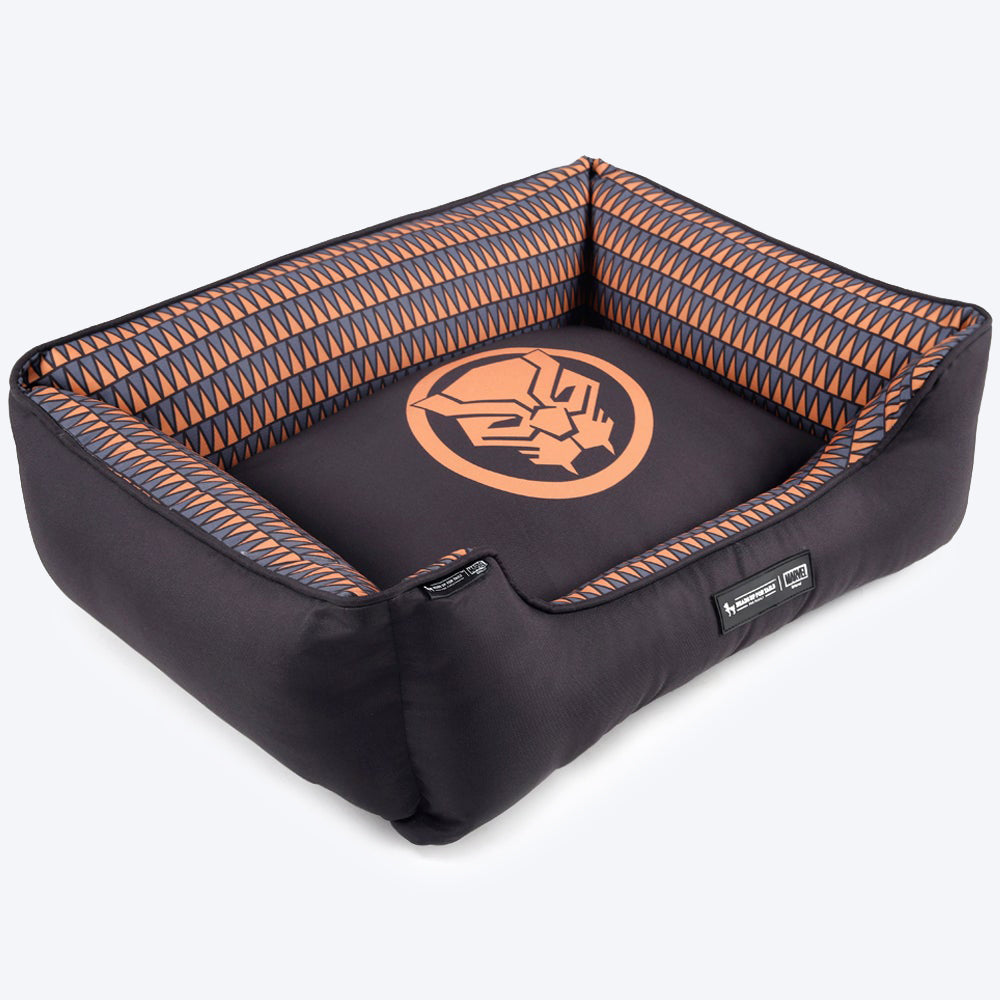 HUFT XÂ©Marvel Black Panther Lounger Dog Bed - Heads Up For Tails