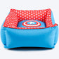 HUFT XÂ©Marvel Captain America Lounger Dog Bed - Heads Up For Tails