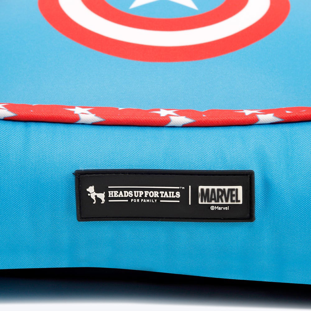 HUFT XÂ©Marvel Captain America Lounger Dog Bed - Heads Up For Tails