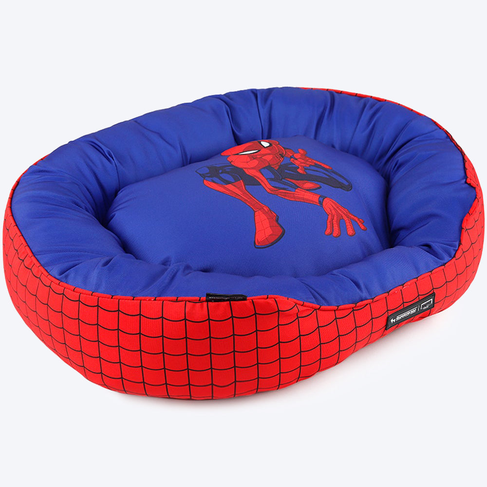 HUFT XÂ©Marvel Spider-Man Oval Dog Bed - Heads Up For Tails