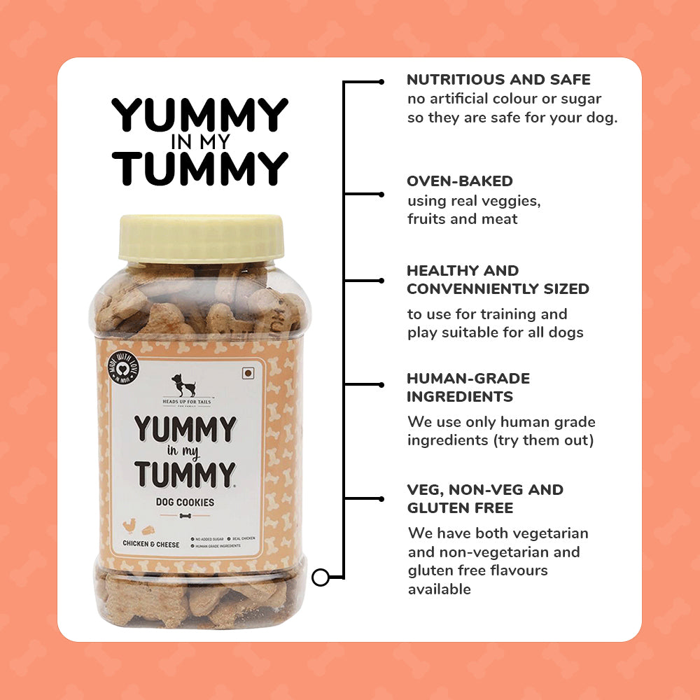 HUFT YIMT Chicken & Cheese Dog Biscuits - Heads Up For Tails