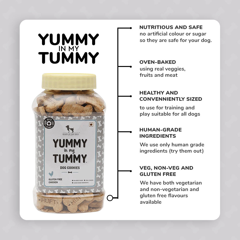 HUFT YIMT Real Chicken Dog Biscuits - Gluten Free - Heads Up For Tails