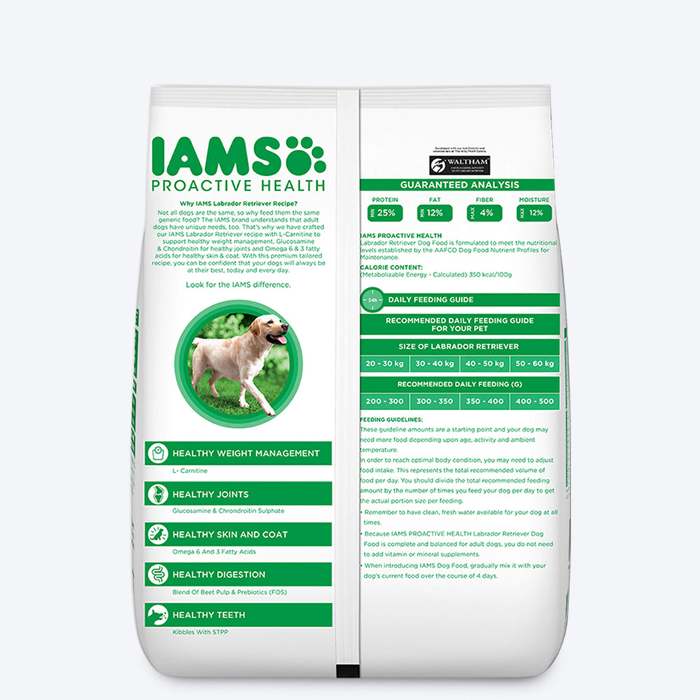 IAMS Proactive Health Labrador Retriever Adult Dry Dog Food (1.5+ Years) - Heads Up For Tails