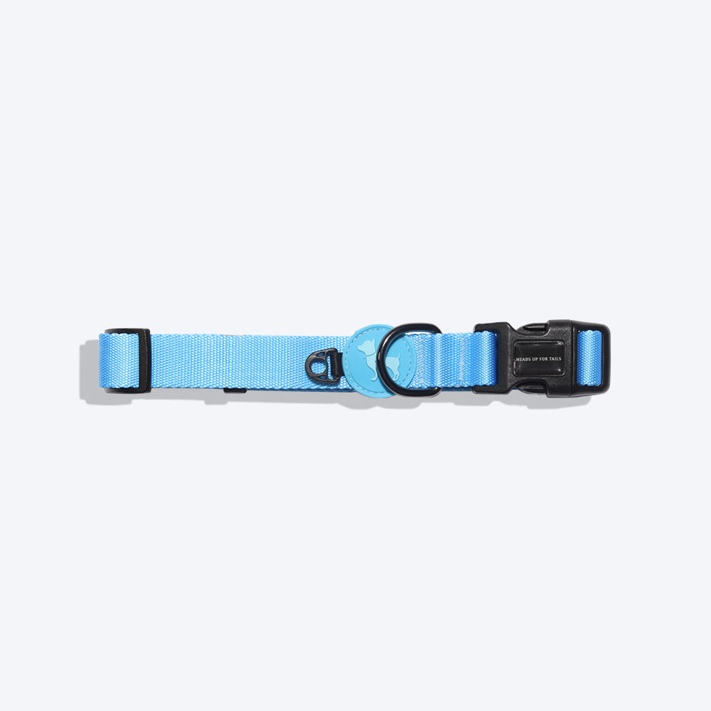 HUFT Classic Nylon Puppy Collar - Blue - Heads Up For Tails