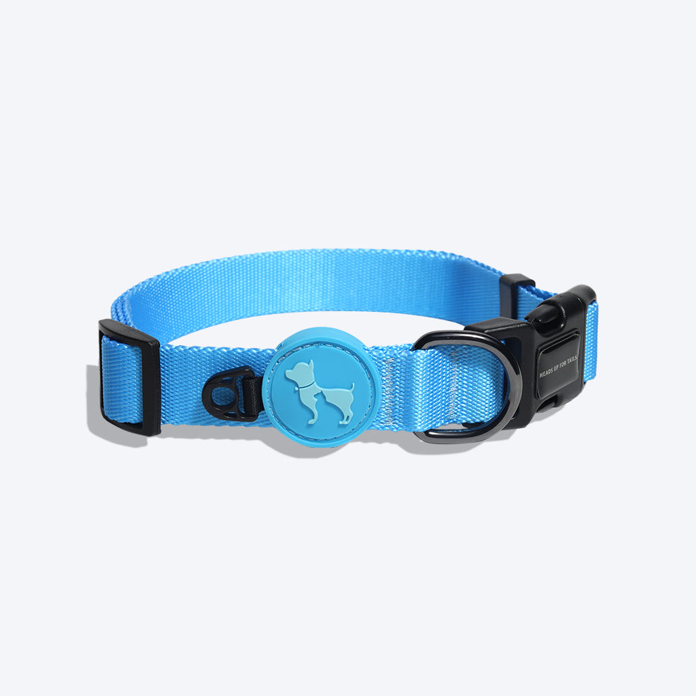 HUFT Classic Nylon Puppy Collar - Blue - Heads Up For Tails
