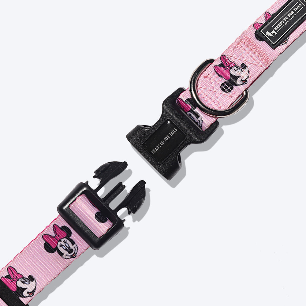 HUFT XÂ©Disney Minnie Dog Collar - Pink - Heads Up For Tails