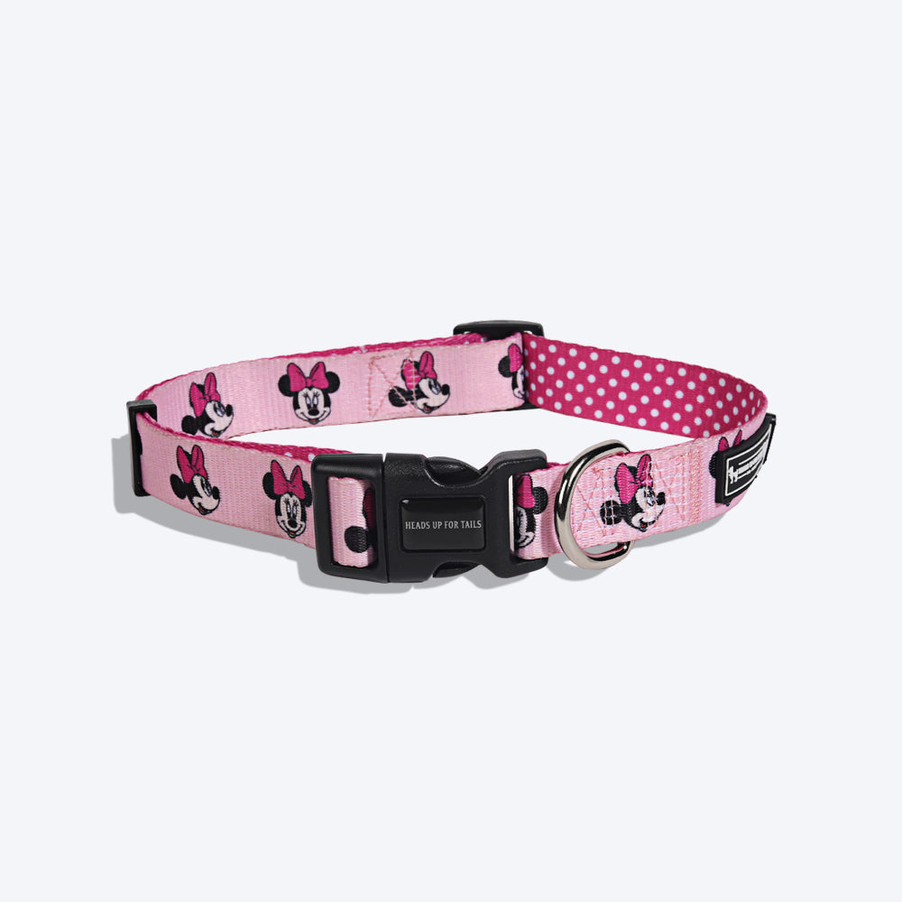 HUFT XÂ©Disney Minnie Dog Collar - Pink - Heads Up For Tails